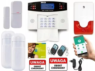 Super GSM bezdrôtový alarm + 3 + detektory pannu