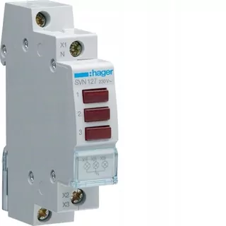 SVN127Lamp LED signalizácia 3x červená 230VAC