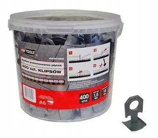 AWTOOLS Vyrovnávacie systémy pre dlaždice 7mm-14mm / 400ks (Klipy)