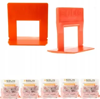 Vyrovnávacie systémy pre dlaždice SOLID 6358 klipsy 1mm 500ks (5ks x 100 ks)