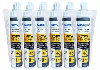 Skrutky, šróby - Rýchla chemická kotva bez styrénu 6ks.