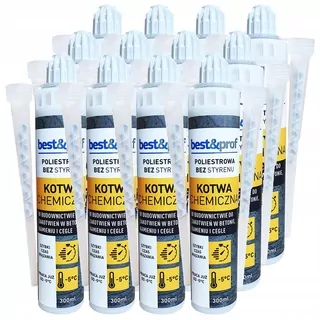 Skrutky, šróby - QUICK Chemická polyesterová kotva 12 ks.