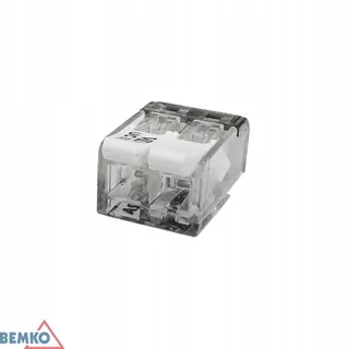 Rýchlospojka 2 × 0,2-4mm2 450 V 32 A priehľadná (100 ks)