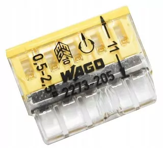 Wagu prijímač 5x0,5-2,5 mm² 50ks