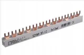 Prúdová hrebeňová spojovacia lišta 3F 12 mod 12mm 80 A