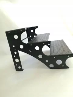 stupňa schodisko Kovové Reprodukcia 3 maľované kroky