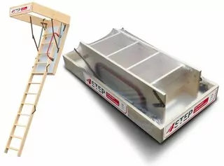 Podkrovné schodisko 4STEP: EXTREME 112 × 70 s klapkou hrúbky 76 mm