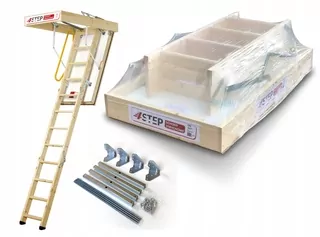 Podkrovné schodisko 4STEP: NORDIC 119 × 59 s klapkou hrúbky 87 mm