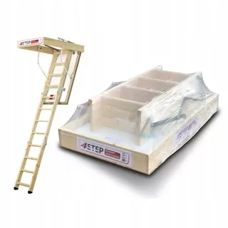 Podkrovné schody 4STEP: NORDIC 90 × 60 s klapkou hrúbky 87 mm