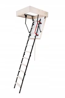 Podkrovné schody - Oman Mini navyše 80x60 podkrovné schody s koľajnicou