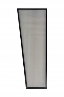 Strieška nad vchodové dvere - Stena pre zakrivený baldachýn 130x50x30 - dymová