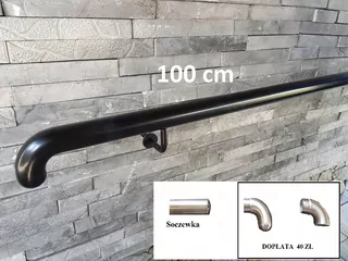 Nástenná zábradlia Black Fi 42 100 cm