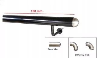 Wall madlo Black Fi 42 konzoly 150 cm Inox