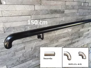 Podp madlo čierny fi 42 konzoly 150 cm