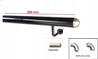 Wall madlo Black Fi 42 konzoly 200 cm Inox