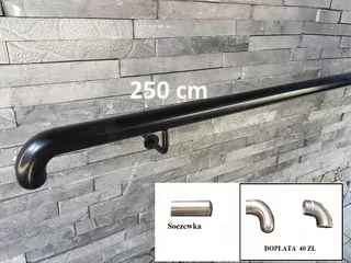 Wall madlo Black Fi 42 250 cm držiaky