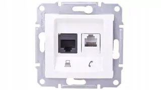 Core Computer Nest Double RJ45+RJ11 cat. 6 UTP Cream SDN5200123