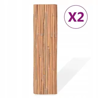Plot mriežka s bambusovými 2 kusmi 100 × 400 cm