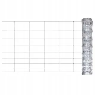 Plotová sieť, pozinkovaná oceľ, 50 × 1,2 m, strieborná