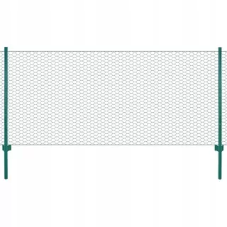 Fencing Grid s stĺpikmi, oceľou, 25 × 1 m