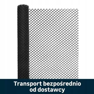 Plastová sieť 1 × 5 m 30 ks čierna