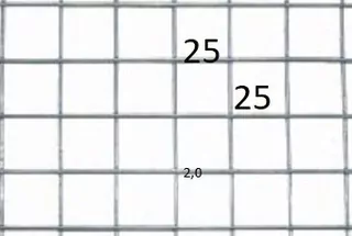 Nerezové zvárané pletivo 25 × 25mm drôt 2mm uzavretý panel
