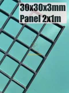Pozinkované zvárané pletivo 30 × 30 × 3 mm Panel 2 × 1m 200 × 100cm