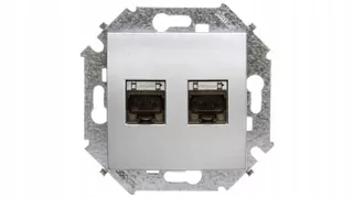 Simon 15 Počítačová zásuvka RJ45 kat. 5e s dvojitou metalizovanou hliníkovou clonou 1591554-026