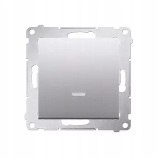 Simon 54 Jednopólový spínač s LED podsvietením (prístroj s krytom) 10AX 250 V, pružinové svorky