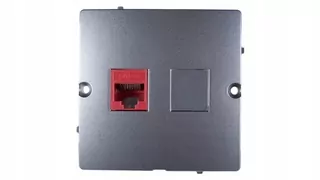 Simon Basic Počítačová zásuvka RJ45 kategórie 6, jednonásobná, tienená, s ochranou proti prachu