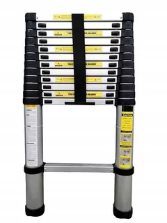Skladací teleskopický hliníkový rebrík 3,8M 150kg