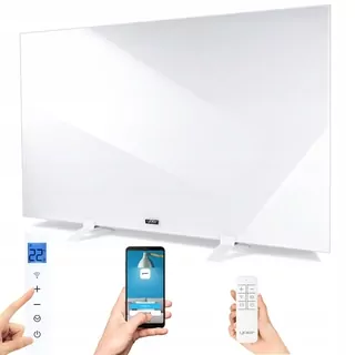 Yoer 600 W WiFi časovač Infračervený ohrievač Sklenený elektrický ohrievací panel