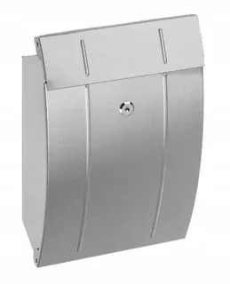 Schránka na listy NIKIEL 37 × 11 × 24cm inox uzamykateľná
