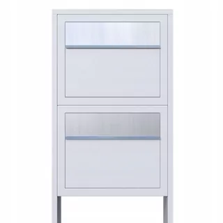 Súprava obsahuje: materiál na montáž krabice so stojanom, dva zámky, každý s dvoma kľúčmi.