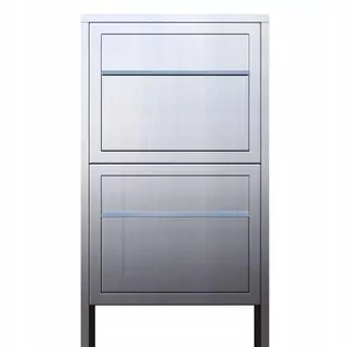 Súprava obsahuje: materiál na montáž krabice so stojanom, dva zámky, každý s dvoma kľúčmi.