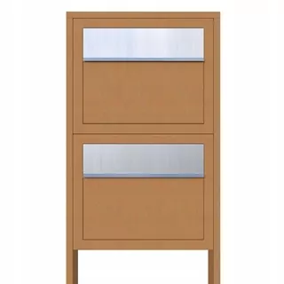 Súprava obsahuje: materiál na montáž krabice so stojanom, dva zámky, každý s dvoma kľúčmi.