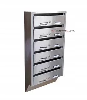 Poštová schránka - Skosna skórery Loking box 14,5 cm inox