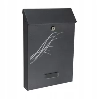 Schránka na listy 33.5 × 25 × 6.5 cm starožitná sivá C4 SD