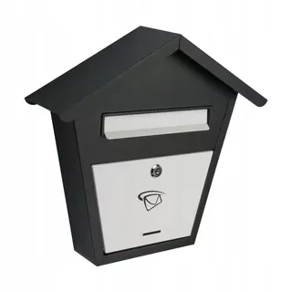 Schránka na listy 37.5 × 40 × 11 cm čierno-biela A4 BW3