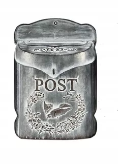 Poštová schránka - Box na šedom kovovom zozname