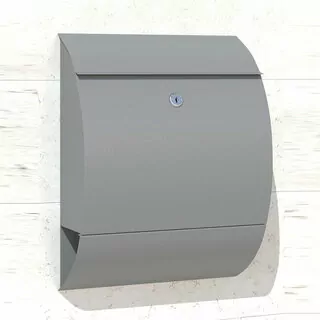 Nástenný box "Sunshine" s držiakom na noviny v metalickej šedej farbe