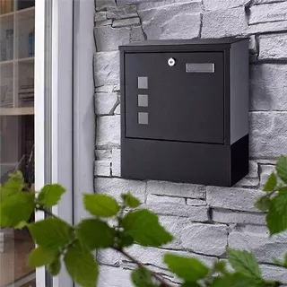 Poštová schránka - Box na zozname Gazeta Black 34 × 30 × 10cm
