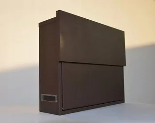 Poštová schránka - Box na zozname moderný bronz veľký poštový