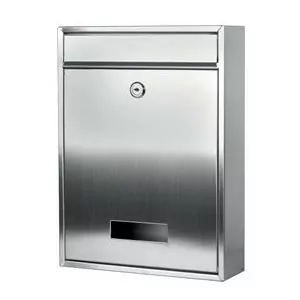 Škatuľa na listy strieborná - nerezová oceľ INOX