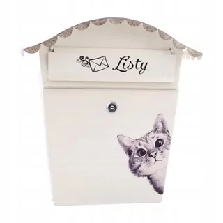 Poštová schránka - Box na poštovnom zozname Ručne maľované CAT-2
