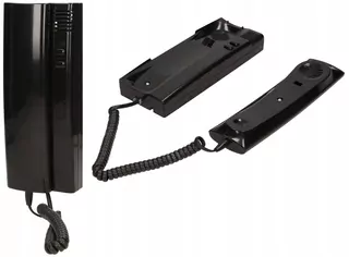 Slúchadlo Intercom do interkomu drôtu WEKTA Black 2
