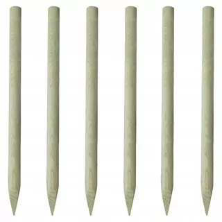 VidaXL Plotové stĺpiky 6 ks drevené 150 cm