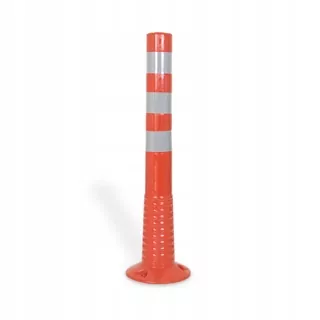 Dopravný stĺpik, parkovacie, flexibilné naklápanie 75cm reflexné