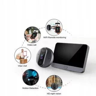 Zvonček - Smart Wireless Video zvonček kukátko Viewer zvonček