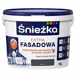 Śnieżka fasádna akrylová farba 10 l Grafit mat
